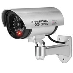 Riff RF-IR1 CCTV IR Муляж уличной домашней камеры безопасности с мигающей сигнальной лампой 2x AA ифтарейки Белый цена и информация | Камеры видеонаблюдения | 220.lv