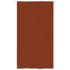VidaXL balkona aizslietnis, 160x240 cm, sarkanbrūns oksforda audums cena un informācija | Saulessargi, markīzes un statīvi | 220.lv