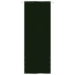 VidaXL balkona aizslietnis, 80x240 cm, tumši zaļš oksforda audums цена и информация | Зонты, маркизы, стойки | 220.lv