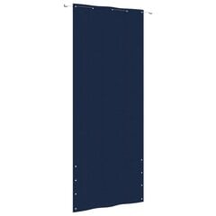 VidaXL balkona aizslietnis, 100x240 cm, zils oksforda audums цена и информация | Зонты, маркизы, стойки | 220.lv