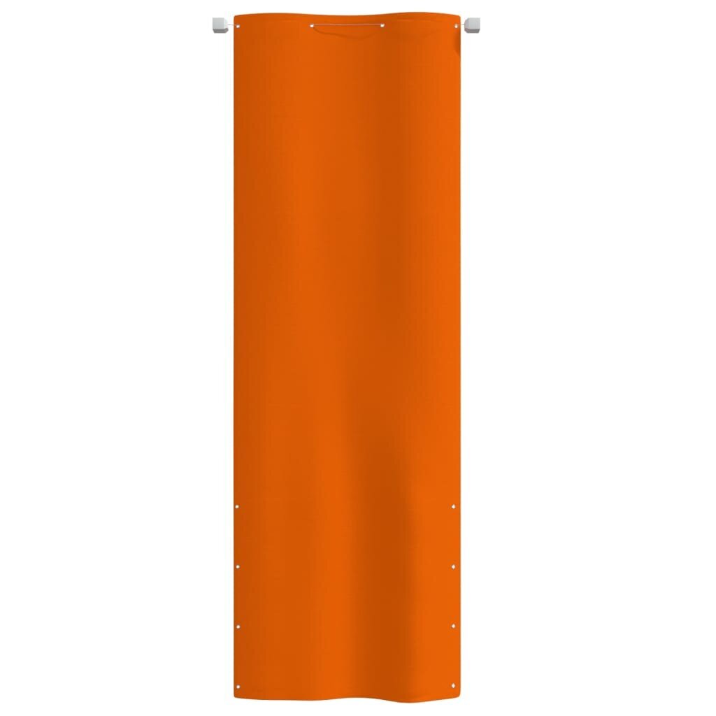 VidaXL balkona aizslietnis, 80x240 cm, oranžs oksforda audums cena un informācija | Saulessargi, markīzes un statīvi | 220.lv