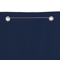 VidaXL balkona aizslietnis, 140x240 cm, zils oksforda audums cena un informācija | Saulessargi, markīzes un statīvi | 220.lv