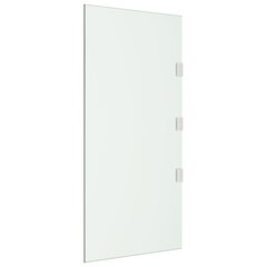VidaXL sānu panelis durvju nojumei, 50x100 cm, rūdīts stikls цена и информация | Зонты, маркизы, стойки | 220.lv