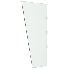 vidaXL sānu panelis durvju nojumei, 50x100 cm, rūdīts stikls цена и информация | Зонты, маркизы, стойки | 220.lv