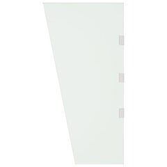 vidaXL sānu panelis durvju nojumei, 50x100 cm, rūdīts stikls cena un informācija | Saulessargi, markīzes un statīvi | 220.lv