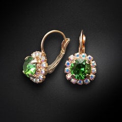 Серьги "Великолепие II (Fern Green)" с кристаллами Swarovski™ DS02A340 цена и информация | Серьги | 220.lv