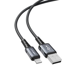 Acefast MFI USB cable - Lightning 1.2m, 2.4A gray (C1-02 deep space gray) цена и информация | Кабели для телефонов | 220.lv