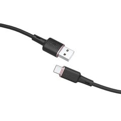 Acefast USB cable - USB Type C 1.2m, 3A black (C2-04 black) цена и информация | Кабели для телефонов | 220.lv