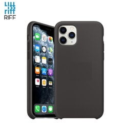 Riff Plāns & Mīksts silikona aizmugures maks ar mīkstu iekšpusi priekš Apple iPhone 11 Pro Pelēcīgi melns цена и информация | Чехлы для телефонов | 220.lv