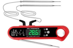 Digitālais pārtikas termometrs ar dubulto zondi cena un informācija | Grila, barbekjū piederumi un aksesuāri | 220.lv