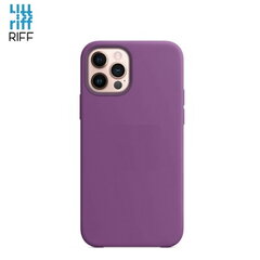 Riff Plāns & Mīksts silikona aizmugures maks ar mīkstu iekšpusi priekš Apple iPhone 12 mini Violets цена и информация | Чехлы для телефонов | 220.lv