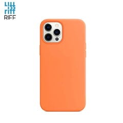 Riff Plāns & Mīksts silikona aizmugures maks ar mīkstu iekšpusi priekš Apple iPhone 12 mini Oranžs цена и информация | Чехлы для телефонов | 220.lv