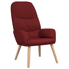 vidaXL atpūtas krēsls, vīnsarkans audums cena un informācija | Atpūtas krēsli | 220.lv