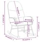 vidaXL šūpuļkrēsls, krēmbalts audums цена и информация | Atpūtas krēsli | 220.lv