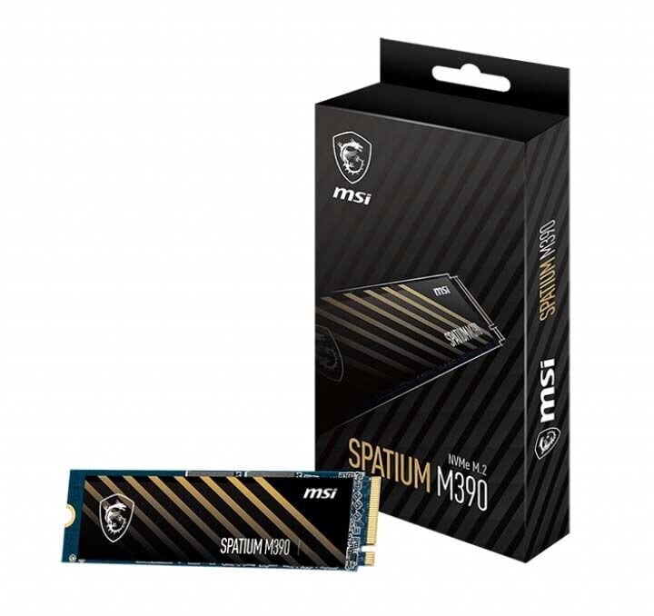 MSI Spatium M390 NVMe M.2 500 GB PCI Express 3D NAND cena un informācija | Iekšējie cietie diski (HDD, SSD, Hybrid) | 220.lv