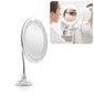 Palielinātājs spogulis ar LED apgaismojumu un piesūcekni, lokāms statīvs InnovaGoods cena un informācija | Vannas istabas aksesuāri | 220.lv