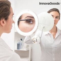 Palielinātājs spogulis ar LED apgaismojumu un piesūcekni, lokāms statīvs InnovaGoods цена и информация | Аксессуары для ванной комнаты | 220.lv