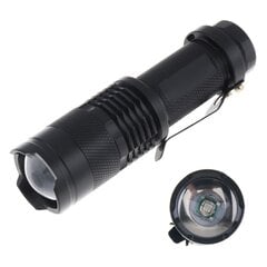 Taktiskais LED lukturis 280lm 220m ZOOM USB цена и информация | Фонарики | 220.lv