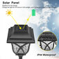 Dārza lampa ar saules bateriju, 44 cm, 6 gabali cena un informācija | Āra apgaismojums | 220.lv