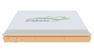 Poliuretāna matracis SAPNAS 15 + latekss, 80x200 cm цена и информация | Матрасы | 220.lv