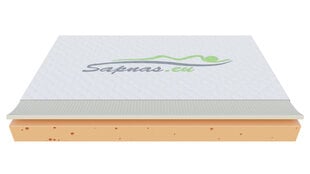 Poliuretāna matracis SAPNAS 15 + latekss, 160x200 cm cena un informācija | Matrači | 220.lv