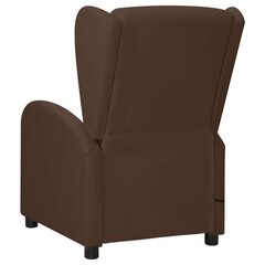 vidaXL masāžas krēsls, atgāžams, brūna mākslīgā āda цена и информация | Кресла в гостиную | 220.lv