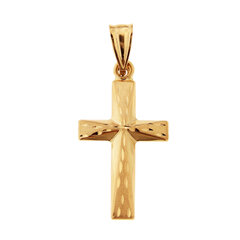 Золотой кулон "Крест" цена и информация | Украшения на шею | 220.lv