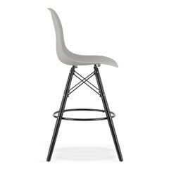Барный стул Lamal, серый/черный цвет цена и информация | Стулья для кухни и столовой | 220.lv