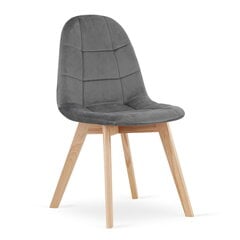 Комплект из 4-х стульев Bora, темно-серый цена и информация | Стулья для кухни и столовой | 220.lv