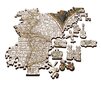 Koka puzle Trefl Vecā pasaules karte, 1000 d. цена и информация | Puzles, 3D puzles | 220.lv