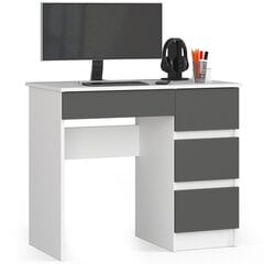 Письменный стол NORE A7, правый вариант, серый цвет цена и информация | Компьютерные, письменные столы | 220.lv