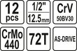 Galviņu un atslēgu komplekts YATO YT-38671 | 12 gab. cena un informācija | Rokas instrumenti | 220.lv