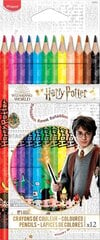 Цветные карандаши Maped Harry Potter 12 цветов цена и информация | Принадлежности для рисования, лепки | 220.lv