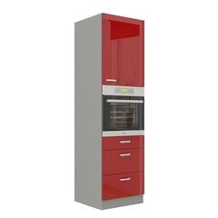 Шкаф кухонный Multiline 60 DPS-210 3S 1F-szary / крем-лак цена и информация | Кухонные шкафчики | 220.lv