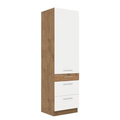 Шкаф кухонный Woodline 60 DKS-210 3S 1F-dąb lancelot / matera цена и информация | Кухонные шкафчики | 220.lv