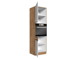 Шкаф кухонный Woodline 60 DP-210 2F-dąb lancelot / matera цена и информация | Кухонные шкафчики | 220.lv