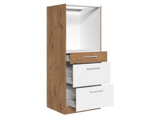 Шкаф кухонный Woodline 60 DPS-145 3S BB-lancelot / белый полыск цена и информация | Кухонные шкафчики | 220.lv