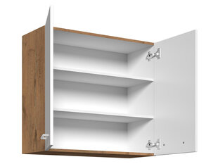 Шкаф кухонный Woodline 80 G-72 2F-dąb lancelot / matera цена и информация | Кухонные шкафчики | 220.lv