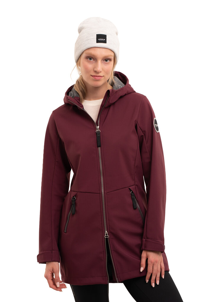 Icepeak softshell jaka sievietēm Alamosa 54847-2*689, bordo cena un informācija | Sieviešu virsjakas | 220.lv