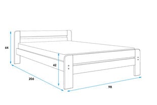 Кровать BMS602 цена и информация | Кровати | 220.lv