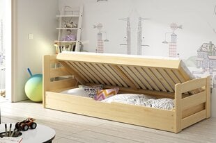 Bērnu gulta ar paceļamu veļaskasti BMS414 cena un informācija | Bērnu gultas | 220.lv