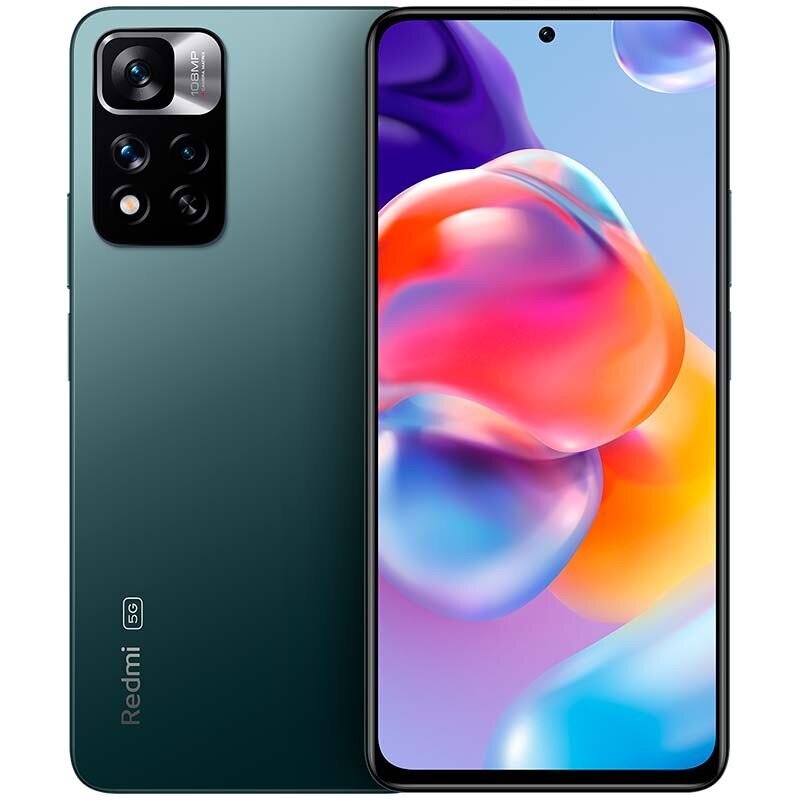 Xiaomi Redmi Note 11 Pro+ 5G Dual SIM 6/128GB,MZB0A9TEU Forest Green cena un informācija | Mobilie telefoni | 220.lv