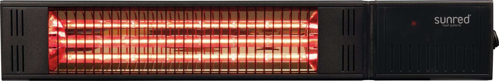 Pie sienas stiprināms infrasarkanais terases sildītājs Sunred Fortuna Wall RDS-15W-B cena un informācija | Sildītāji | 220.lv