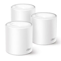 Bezvadu maršrutētājs|TP-LINK|Bezvadu maršrutētājs|3-pack|2900 Mbps|Mesh|Wi-Fi 6|3x10/100/1000M|Antenu skaits 2|DECOX50(3-PACK) kaina ir informacija | Bezvadu piekļuves punkti (Access Point) | 220.lv