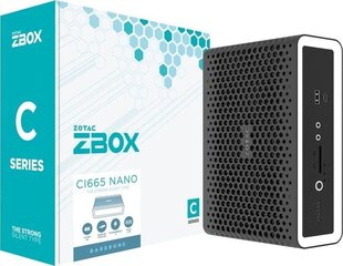 Mini-PC ZBOX-CI665NANO-BE cena un informācija | Stacionārie datori | 220.lv