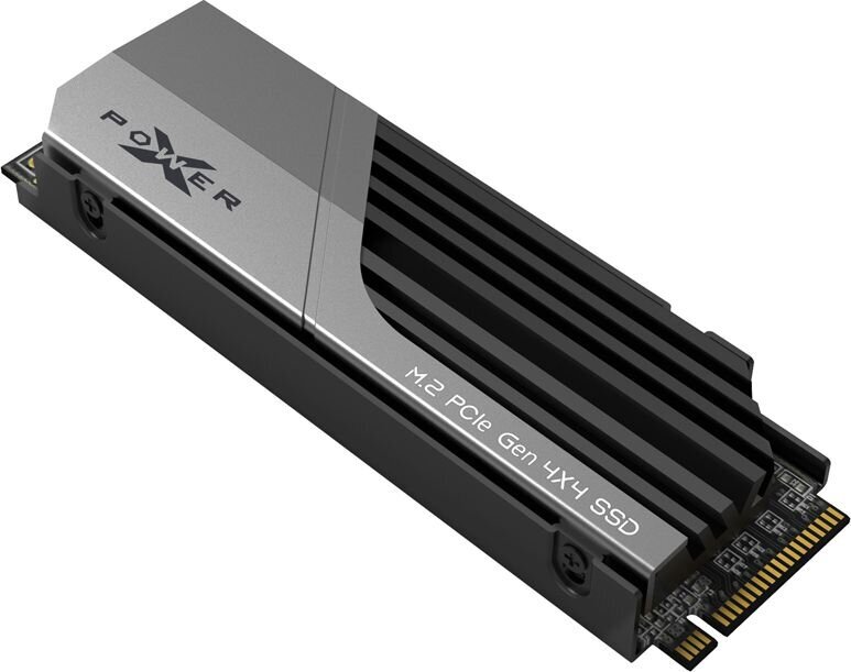 SILICON POWER PCIe Gen 4x4 XS70 Internal solid state drive SSD 4TB M.2 2280 NVMe 1.4 (SP04KGBP44XS7005) Black, Grey cena un informācija | Iekšējie cietie diski (HDD, SSD, Hybrid) | 220.lv