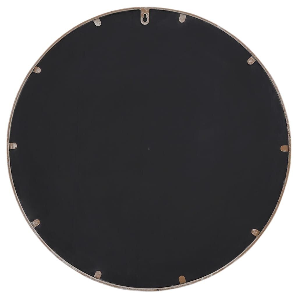 vidaXL spogulis, smilškrāsa, 60x4 cm, dzelzs, apaļš, iekštelpām cena un informācija | Spoguļi | 220.lv