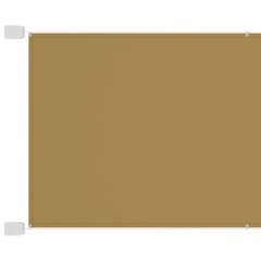 vidaXL vertikāla markīze, bēša, 250x360 cm, Oksfordas audums cena un informācija | Saulessargi, markīzes un statīvi | 220.lv
