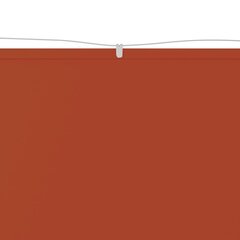vidaXL vertikāla markīze, sarkanbrūna, 180x1000 cm, Oksfordas audums cena un informācija | Saulessargi, markīzes un statīvi | 220.lv