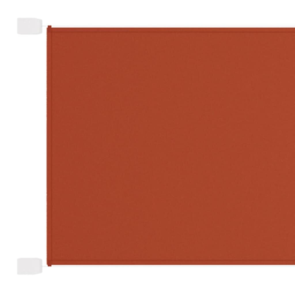 vidaXL vertikāla markīze, sarkanbrūna, 180x1200 cm, Oksfordas audums cena un informācija | Saulessargi, markīzes un statīvi | 220.lv